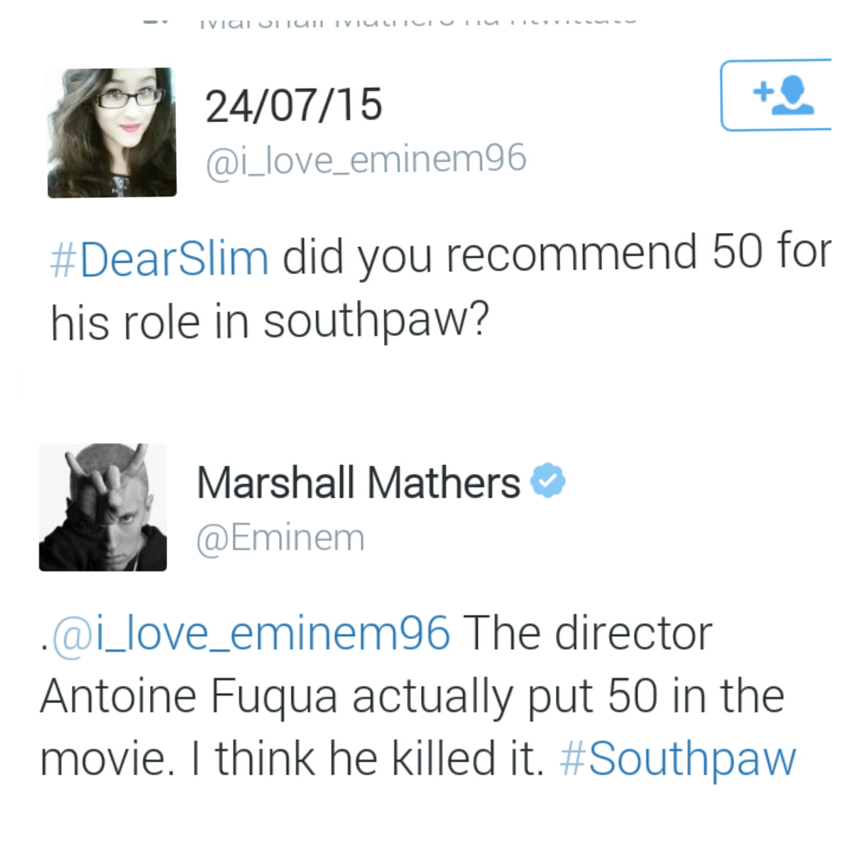 Eminem | Q&A tramite Twitter / Screen