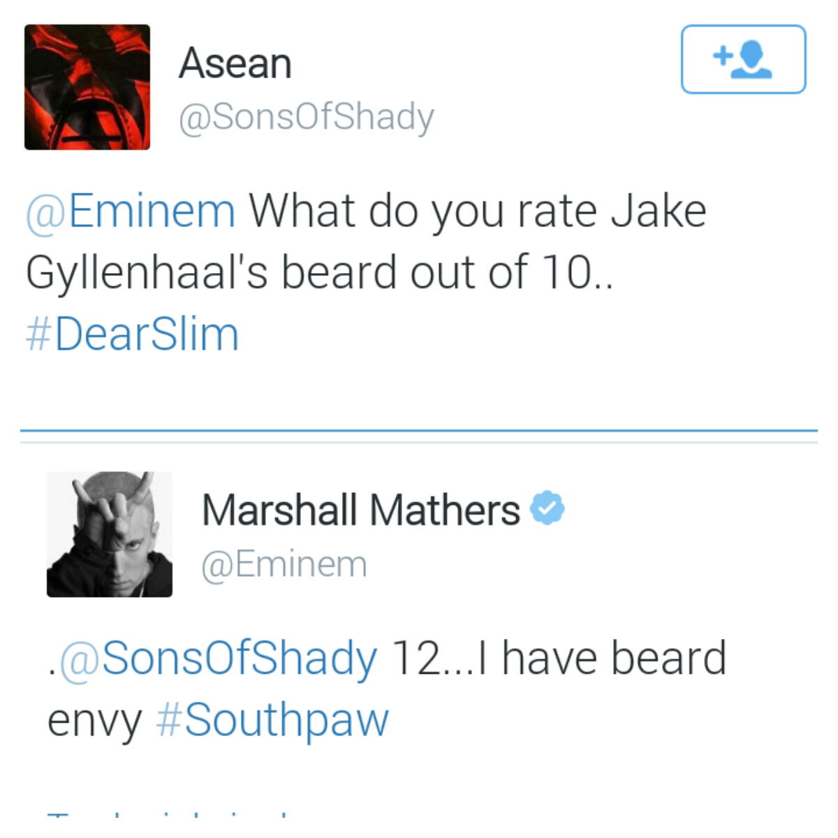 Eminem | Q&A tramite Twitter / Screen