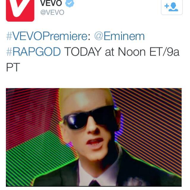 Eminem: Video di ´Rap God´ oggi alle 18 italiane