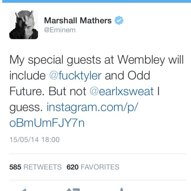 Esclusiva: Eminem annuncia i guests per il suo concerto a Londra