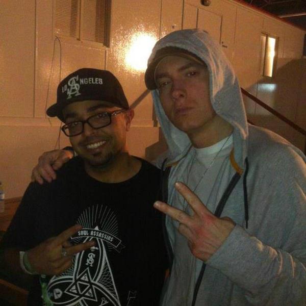 Eminem e un Fan ad Abu Dhabi