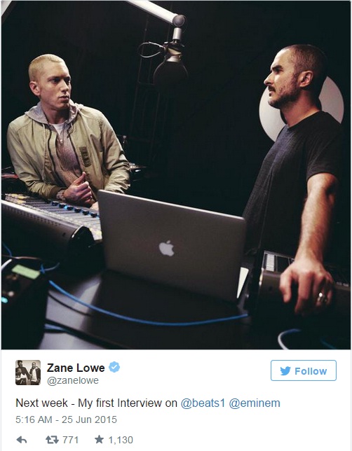 La prima intervista per il lancio della Beats Radio 1 di Apple sarà di Eminem
