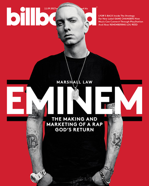 Eminem come copertina di Billboard