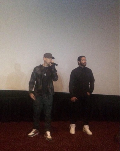 Eminem e Jake Gyllenhaal alla prima di Southpaw a Livonia, Michigan