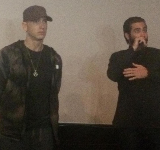 Eminem e Jake Gyllenhaal alla prima di Southpaw a Livonia, Michigan