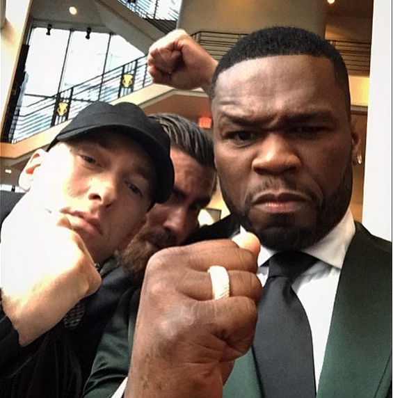 Eminem sul Red Carpet con il cast di Southpaw