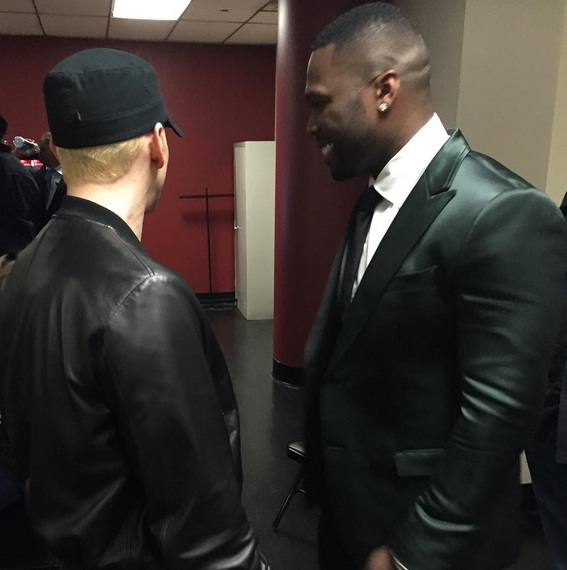 Eminem sul Red Carpet con il cast di Southpaw