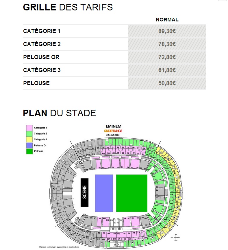 Eminem in concerto allo Stade de France: un´occasione irripetibile!