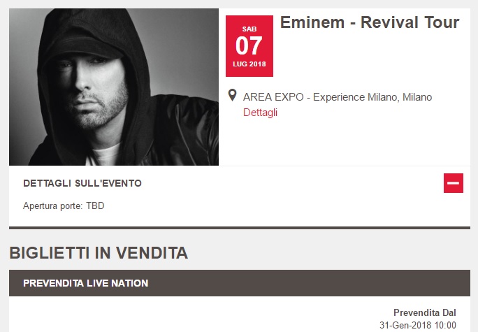 Eminem in concerto in Italia? Il Revival Tour toccherà anche il nostro paese
