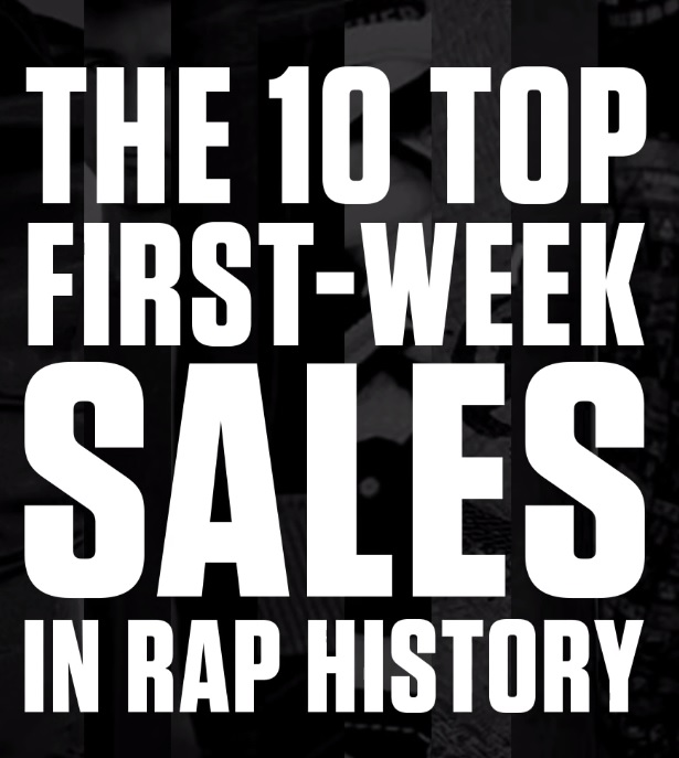 Classifica vendite hip hop prima settimana, Classifica vendite hip hop, Classifica vendite Eminem, Eminem vendite album