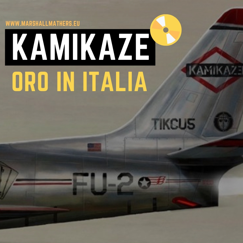 Kamikaze oro italia, eminem oro italia, kamikaze certificazioni