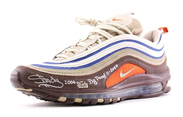 Rarissimo paio di Nike Air Max 97 targate Eminem in vendita su Ebay | Eminem  Italia Ufficiale