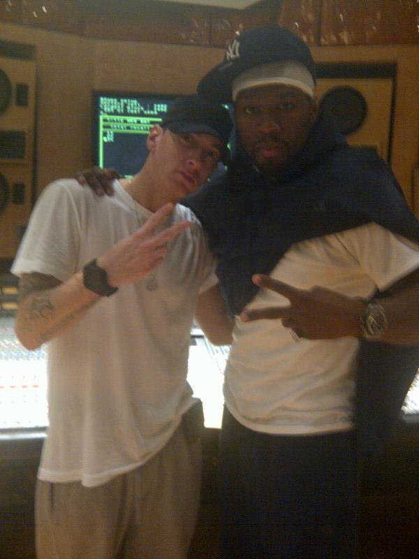Eminem e 50Cent di nuovo in studio insieme.