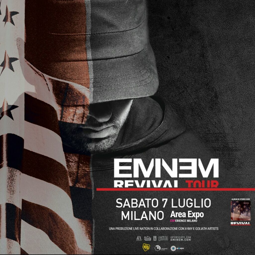 Eminem in concerto in Italia, 7 luglio 2018, Milano - UFFICIALE Eminem in concerto in Italia