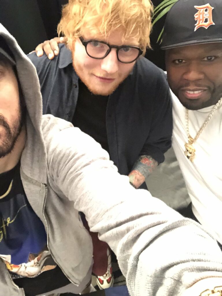 Ed Sheeran annuncia una nuova traccia con Eminem e 50 Cent