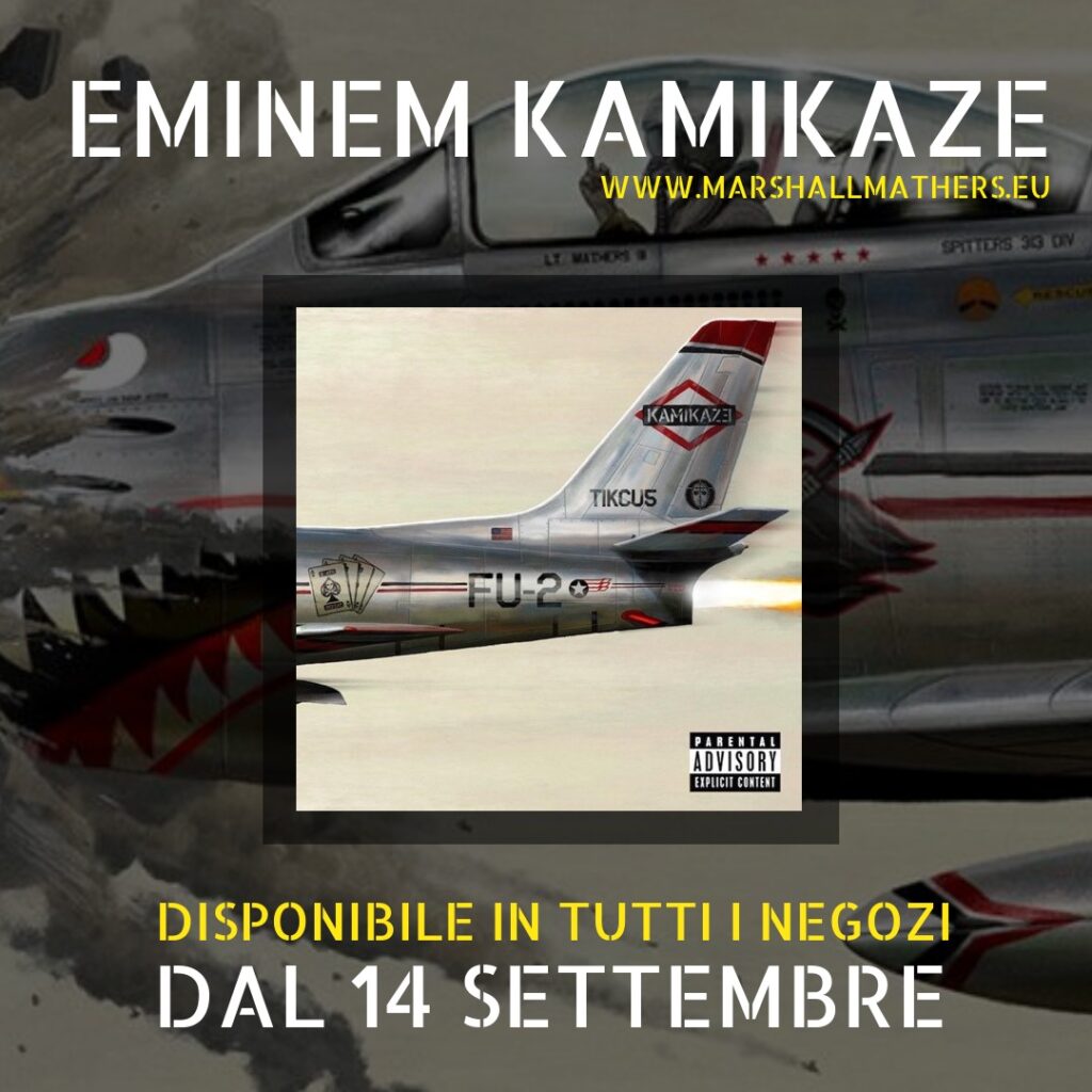 Kamikaze di Eminem sarà disponibile in tutti i negozi in Italia