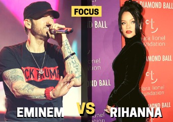 Eminem al centro dell´ennesima bufera: i suoi versi sull´aggressione di Chris Brown a Rihanna fanno infuriare i fans Eminem al centro dell´ennesima bufera: i suoi versi sull´aggressione di Chris Brown a Rihanna fanno infuriare i fans