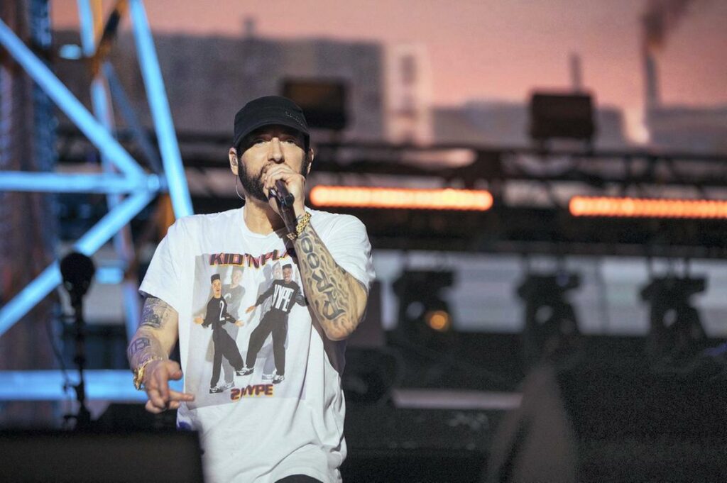 Eminem in concerto ad Abu Dhabi video e foto