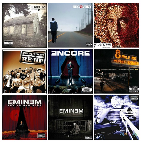 Design an album cover for Eminem - Crea una cover album per Eminem