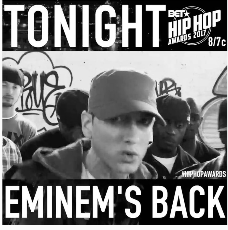 Eminem parteciperà ai BET Hip Hop Awards di stasera