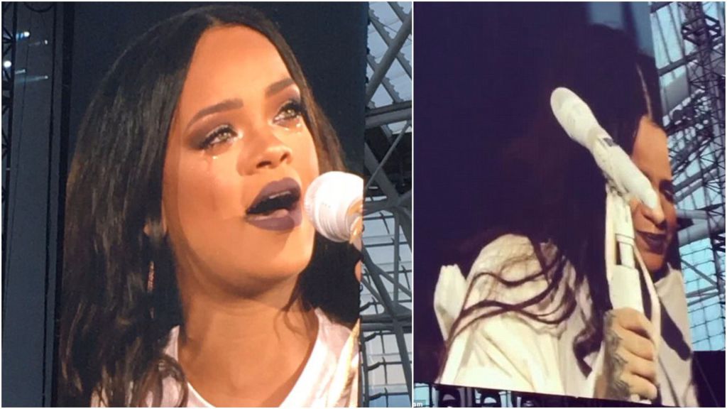 Eminem | Rihanna in lacrime durante la performance di Love The Way You Lie - Part 2