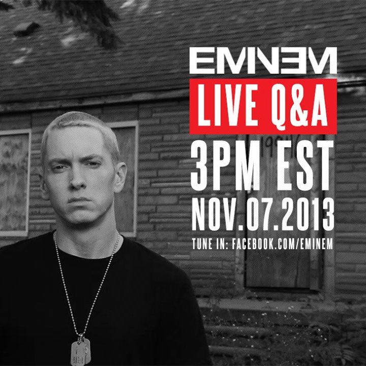 Exclusive Q&A con Eminem stasera