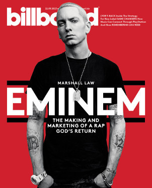 Eminem è il re delle classifiche Billboard: 10 canzoni nella categoria R&B/Hip Hop della chart ufficiale.