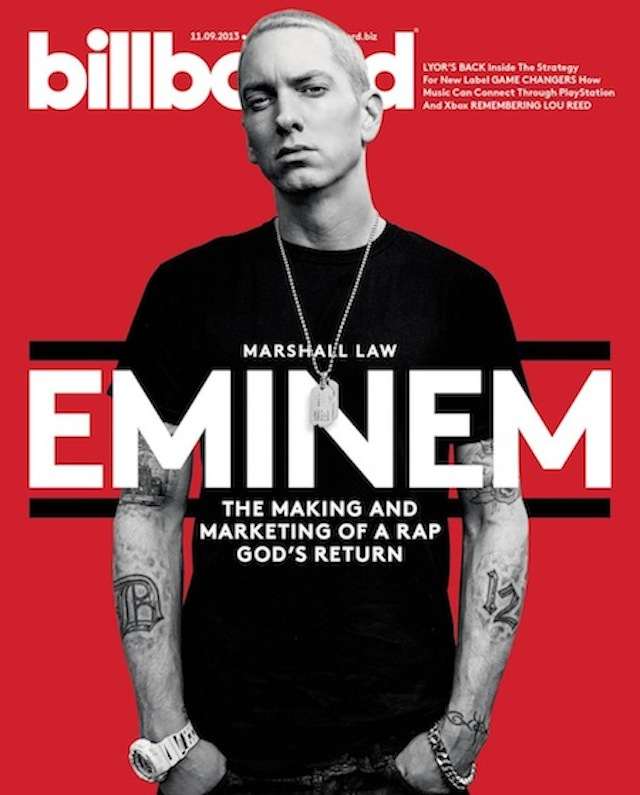 Eminem torna in 1a posizione nella Billboard 200 con "The Marshall Mathers LP 2"