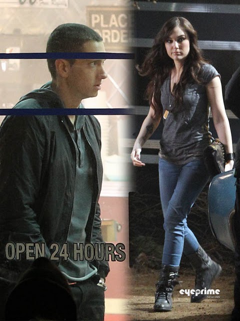 Eminem e Sasha Grey: foto dal set di Space Bound