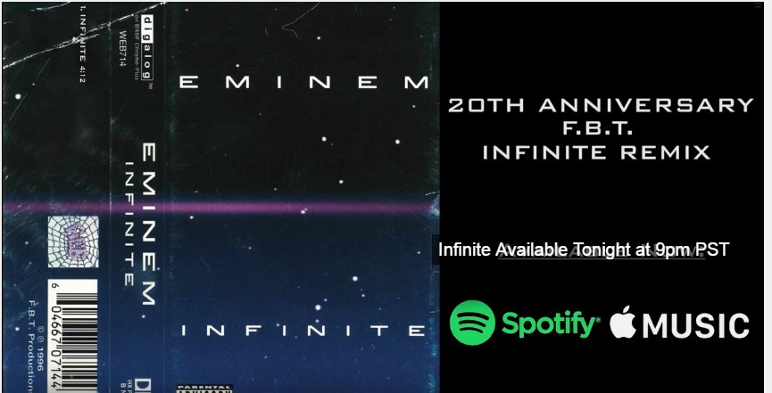 Eminem | In uscita il remix di Infinite per il ventennale