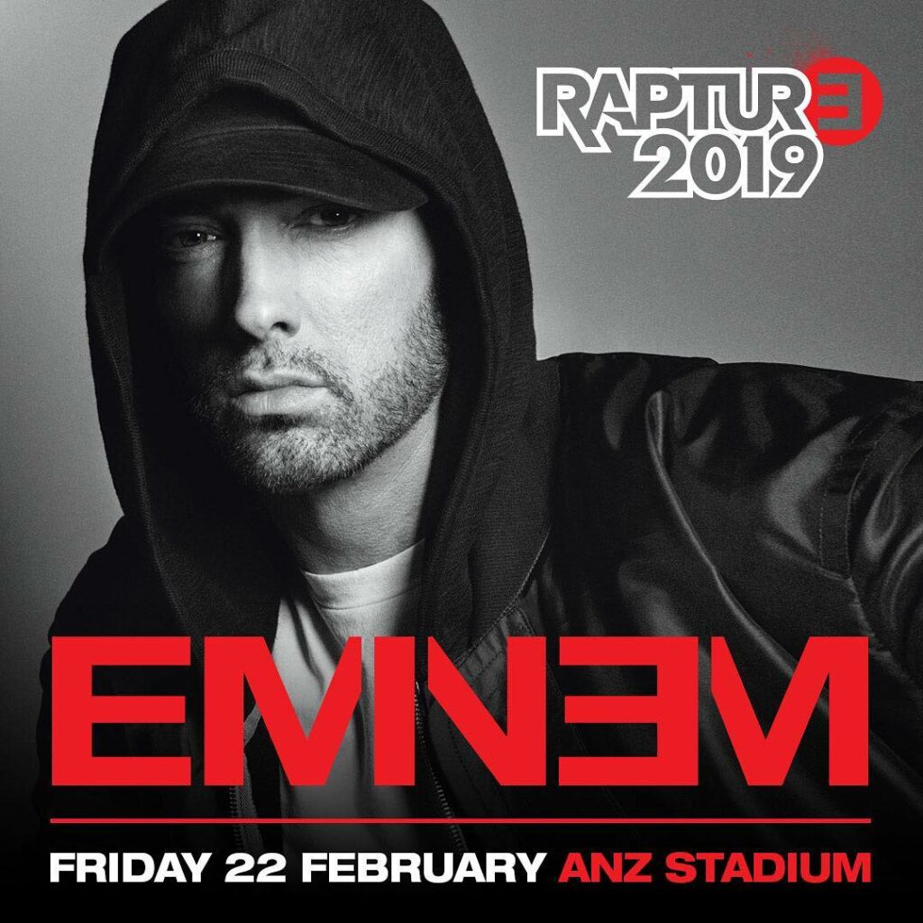 Eminem annuncia il Rapture Tour 2019 in Australia e Nuova Zelanda