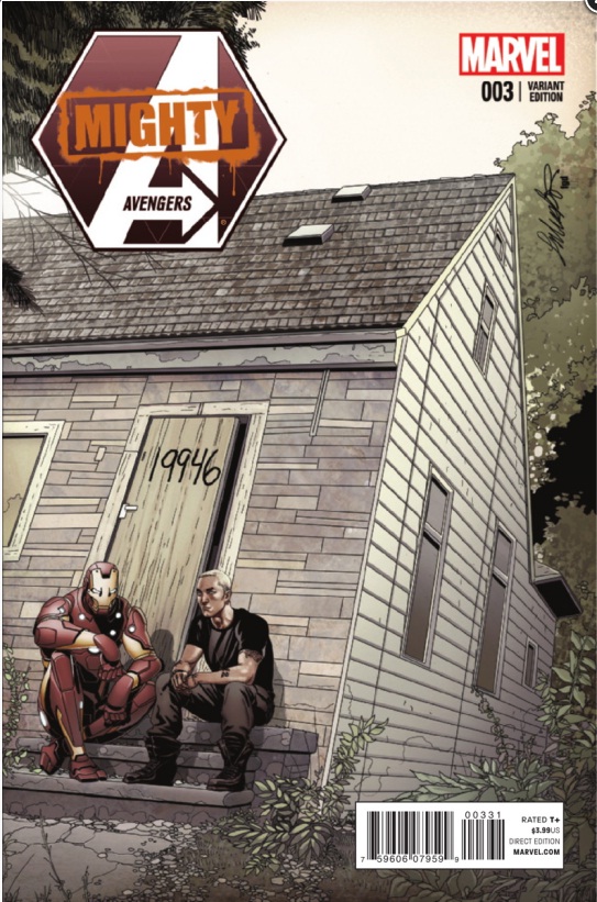 The Mighty Avengers: versione con Eminem in copertina